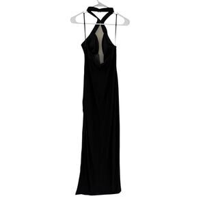 MAC DUGGAL Dress Size 2 Black NEW Mesh Cut Out Sheath Maxi LBD